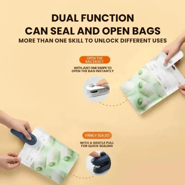 Portable Mini Sealer | No Preheating Needed | Airtight Seal