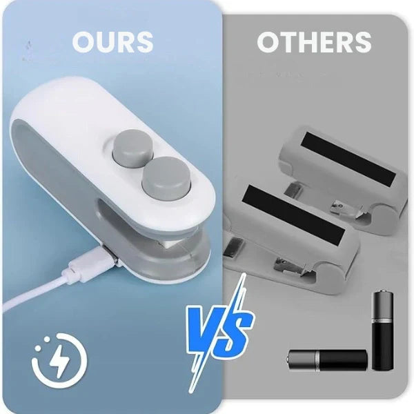 Portable Mini Sealer | No Preheating Needed | Airtight Seal