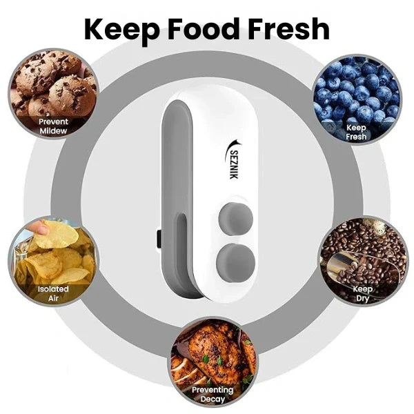 Portable Mini Sealer | No Preheating Needed | Airtight Seal