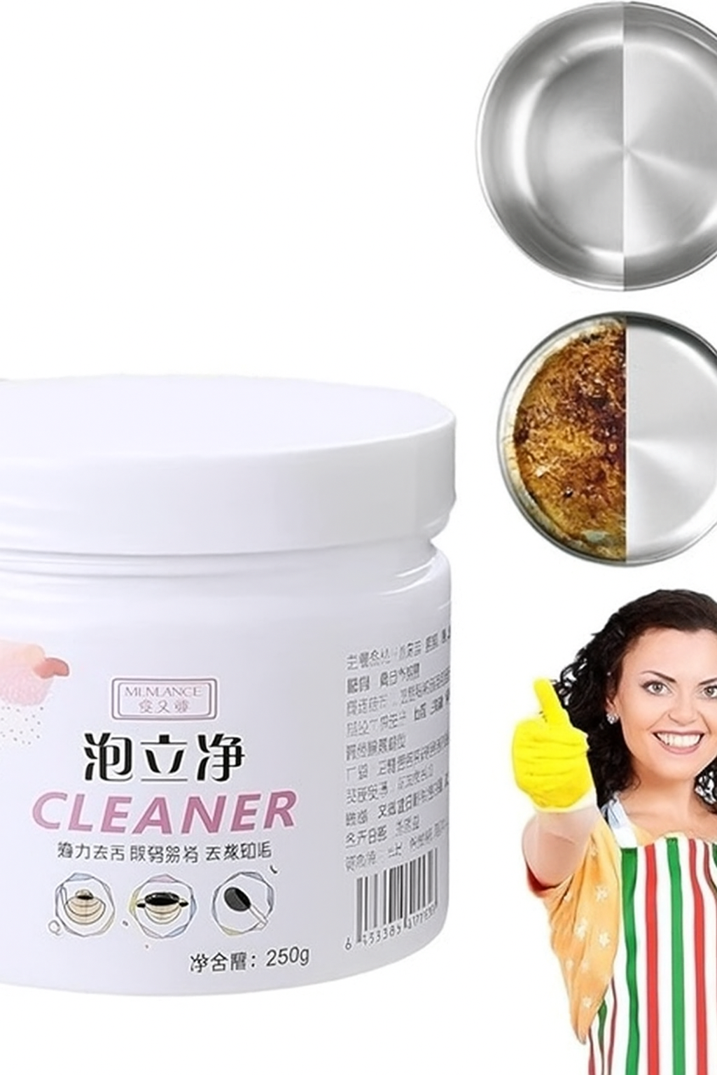 Japanese Foam Rust Remover Cleaning Powder – All-Purpose Kitchen Cleaner for Stains & Rust Removal